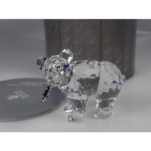 12/未使用品 スワロフスキー 子グマ グリズリー 置物 261925 SWAROVSKI スワロフスキー Swarovski 2006年 廃盤品 『子供の