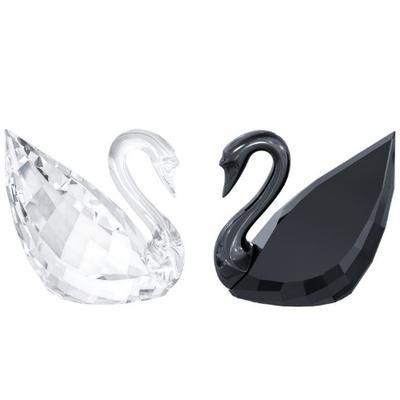 SWAROVSKI（スワロフスキー） 『Soulmates - スワン Crystal and Jet