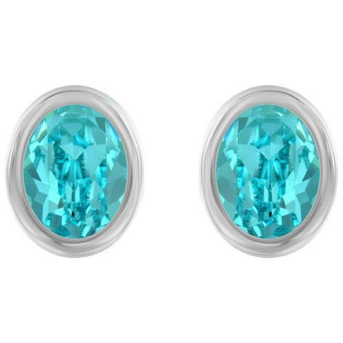 SWAROVSKI（スワロフスキー） ターコイズ クリスタル ピアス 5101257 