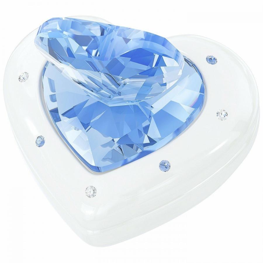 スワロフスキー Swarovski HEART BOX ジュエリーボックス ブルー