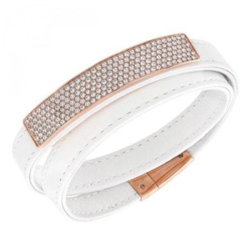 SWAROVSKI（スワロフスキー） 『Vio White Leather ブレスレット 