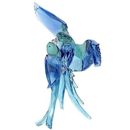 SWAROVSKI（スワロフスキー） 置物 フィギュア 鳥 オウム(ブルー