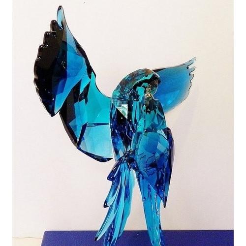 SWAROVSKI（スワロフスキー） 置物 フィギュア 鳥 オウム(ブルー