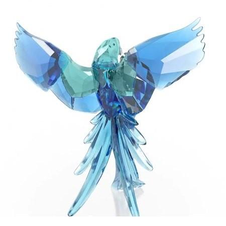 SWAROVSKI（スワロフスキー） 置物 フィギュア 鳥 オウム(ブルー