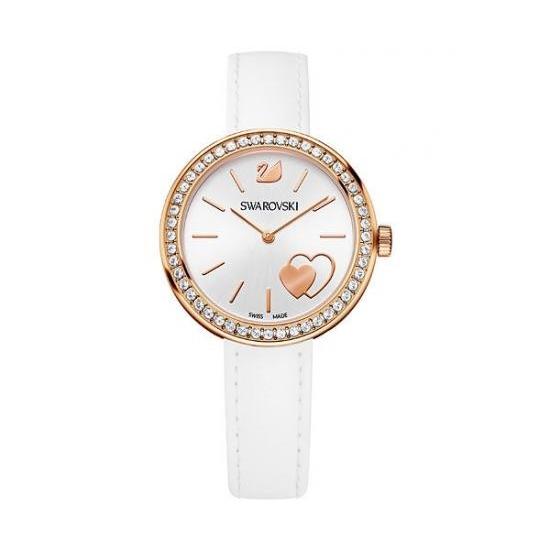 スワロフスキー 5179367 クォーツ ハート レディース腕時計 箱付き 白 SWAROVSKI（スワロフスキー） 腕時計 Daytime White Heart ウォッチ