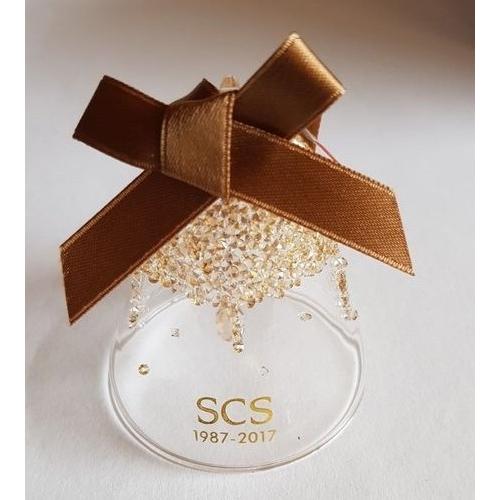 スワロフスキー Swarovski SCS 2017年会員限定品 『30th Anniversary ゴールドベルオーナメント』 5295582_1
