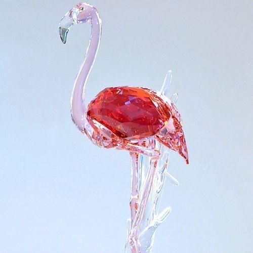 【美品・レア ✨】特大　スワロフスキー フラミンゴ クリスタル 高級感 SWAROVSKI（スワロフスキー） 置物 フィギュア 鳥 フラミンゴ 5302529