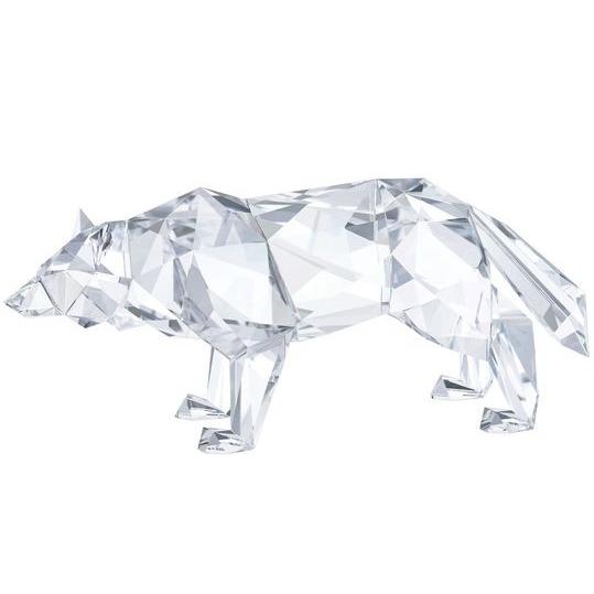 スワロフスキー　SWAROVSKI  灰色オオカミ　ウルフ　置物　オブジェ 楽天市場】スワロフスキー ハイイロ オオカミ Swarovski SCS
