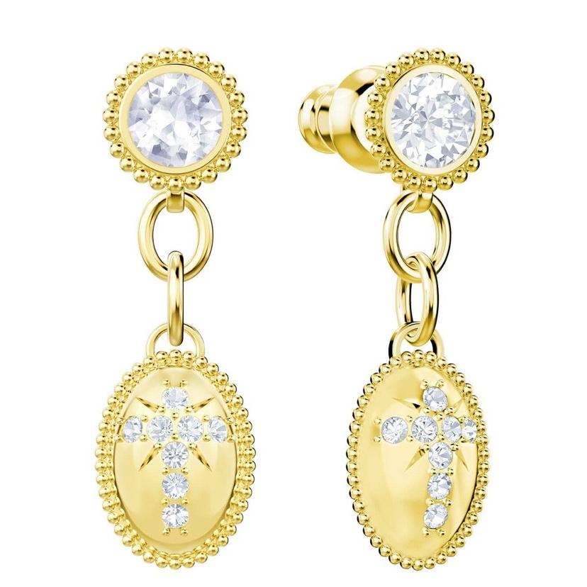 スワロフスキー Swarovski ゴールド クロス MAGNETIC ピアス 5416776
