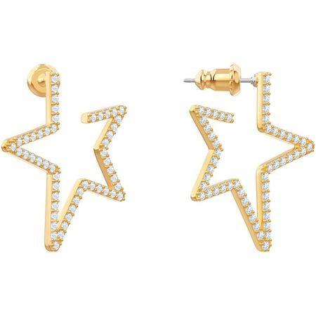 新品スワロフスキーonly ピアス星スターゴールドSwarovski