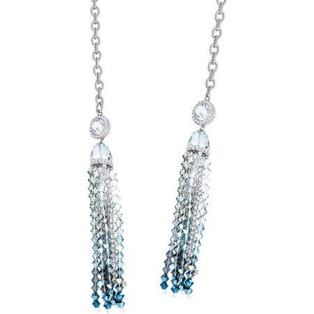スワロフスキー Swarovski ラリエット タッセル OCEAN VIEW ネックレス 