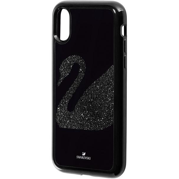 スワロフスキー Swarovski Swan Fabric Smartphone ケース(カバー付き