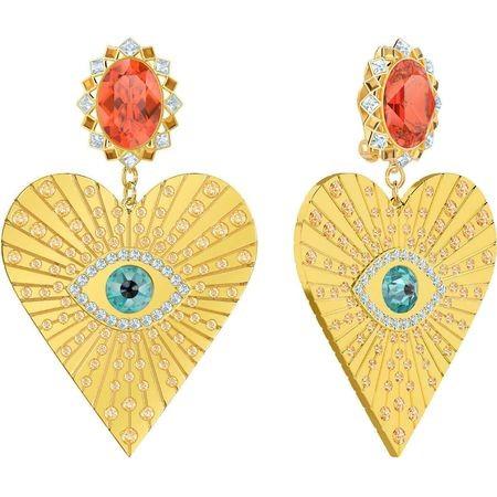 SWAROVSKI ゴールド イーブルアイデザイン ピアス