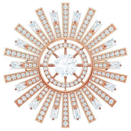 未使用❤️現行35,000円☆極美品☆スワロフスキー ブローチ☆インパクト大❣️ SWAROVSKI（スワロフスキー） 太陽 SUNSHINE ブローチ 5465415