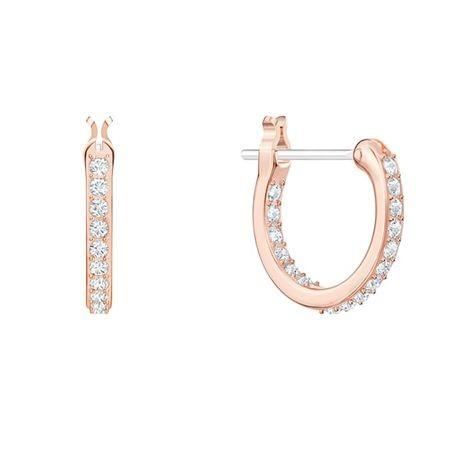 SWAROVSKI（スワロフスキー） フェザー 羽根 NAUGHTY フープピアス