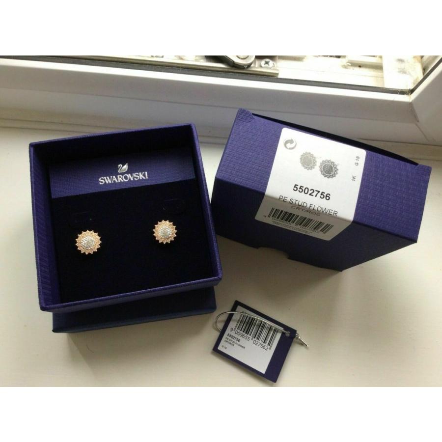 SWAROVSKI（スワロフスキー） Swarovski Pierced Stud Flower Earrings