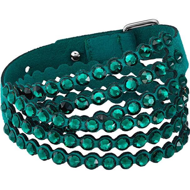 Swarovski ライトグリーン ブレスレットウォッチ Matrix Bangle ウォッチ, スイス製, クリスタルを使った