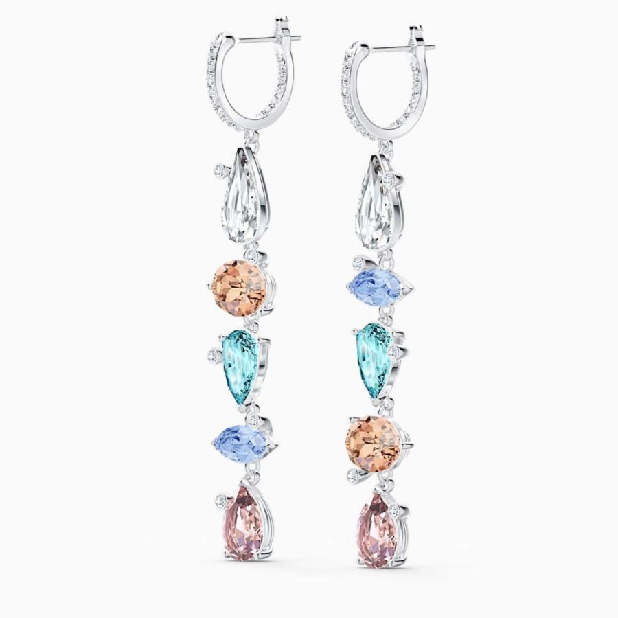 スワロフスキー　フープピアス　両耳 フープピアス レディース アレルギー対応 つけっぱなし