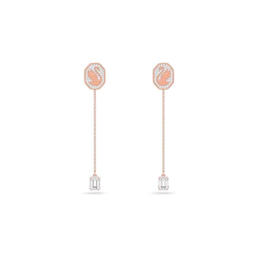 SWAROVSKI（スワロフスキー） Swarovski Signum ドロップピアス スワン