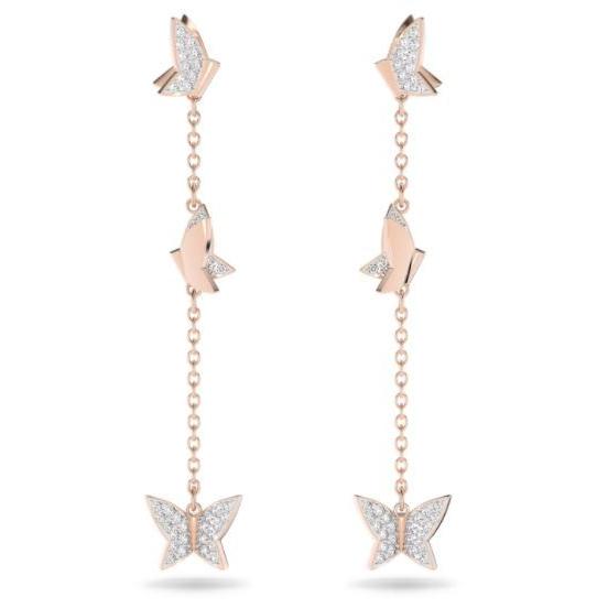 ★新品★スワロフスキー ドロップピアス SWAROVSKI（スワロフスキー） Swarovski Lilia ドロップピアス チョウ