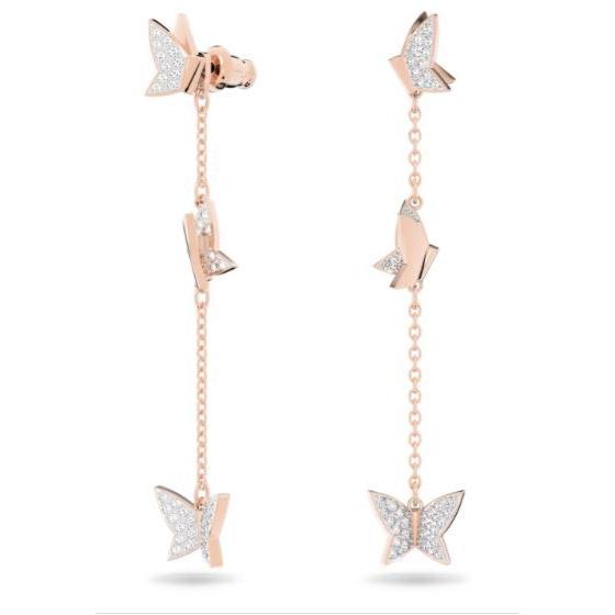 SWAROVSKI（スワロフスキー） Swarovski Lilia ドロップピアス チョウ
