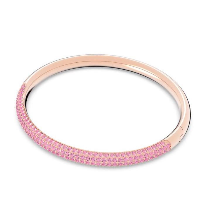 ✨極美品✨スワロフスキー SWAROVSKI ローズゴールドピンクバングル SWAROVSKI（スワロフスキー） ブレスレット 「公式」「スワロフスキー