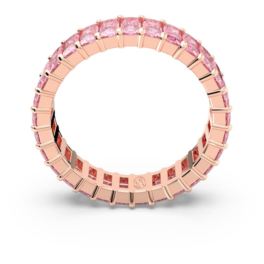 SWAROVSKI（スワロフスキー） ピンク Matrix リング ローズゴールド