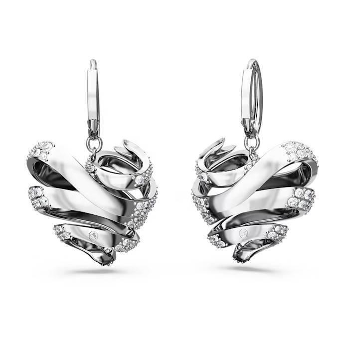 SWAROVSKI（スワロフスキー） ハート Volta スタッドピアス ロジウム