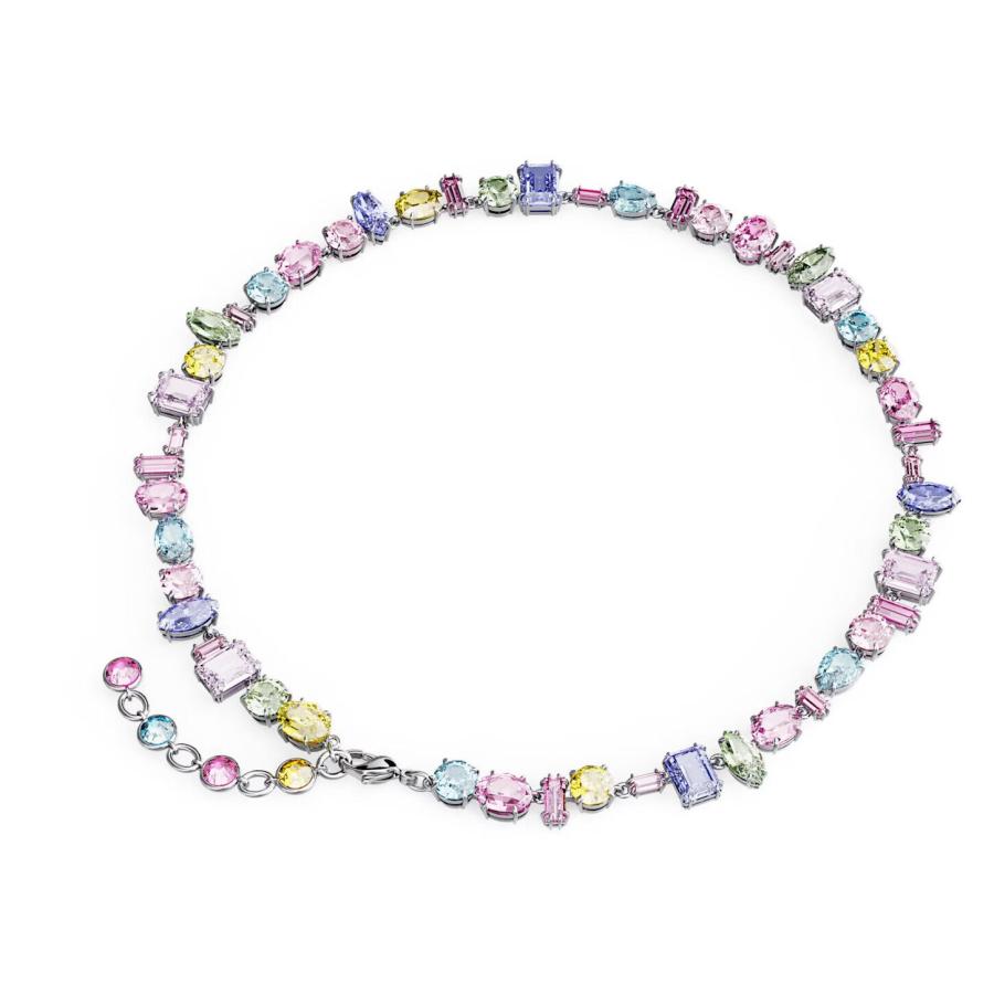 SWAROVSKI スワロフスキー Swarovski マルチカラー Gema ネックレス ロジウム・プレーティング 5656397 ...