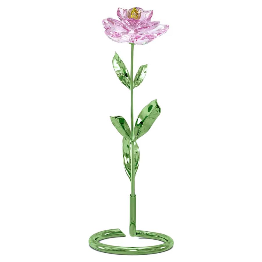 スワロフスキー ピオニー 花 SWAROVSKI スワロフスキー ピオニー 花 フラワー 置物 レッド