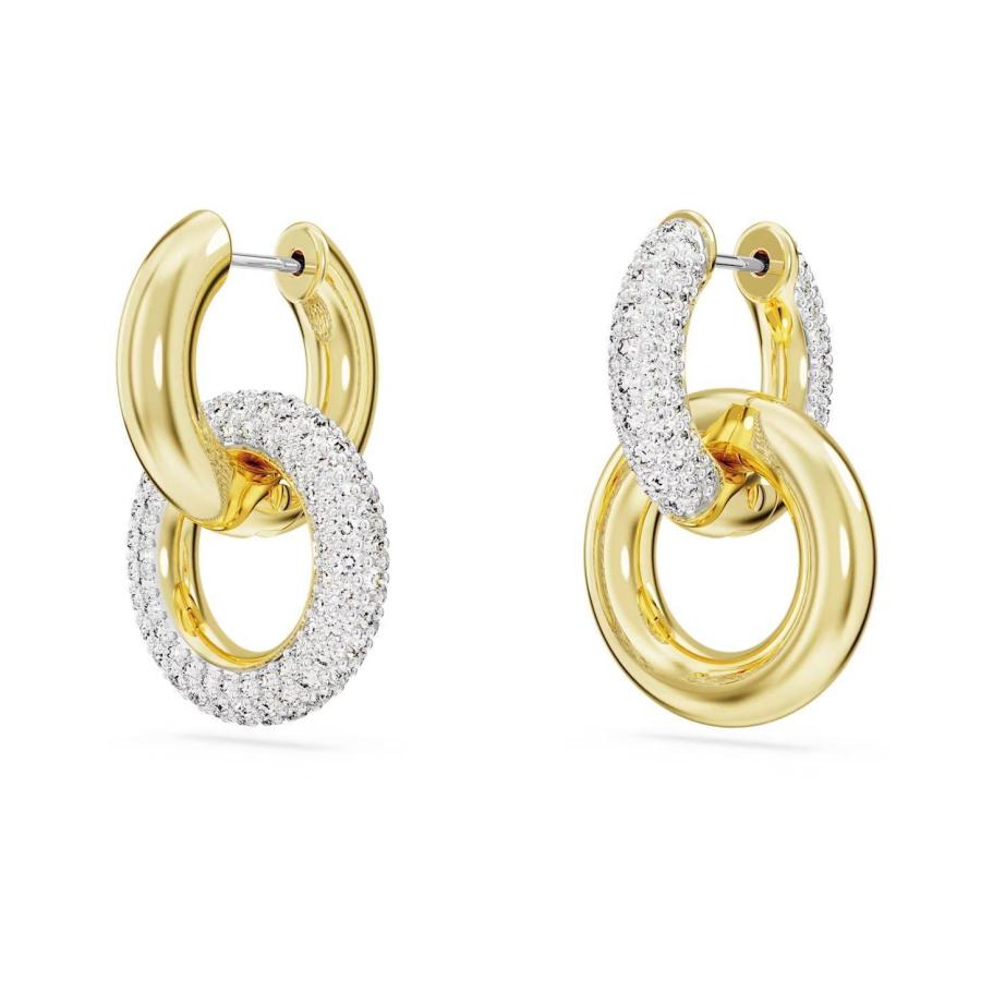 SWAROVSKI（スワロフスキー） ゴールド Dextera フープピアス 