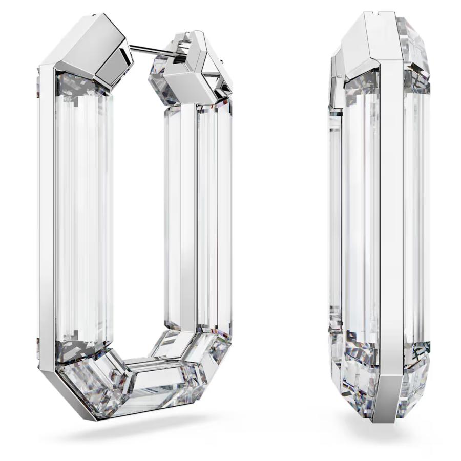 SWAROVSKI（スワロフスキー） クリア Lucent フープピアス オクタゴン 