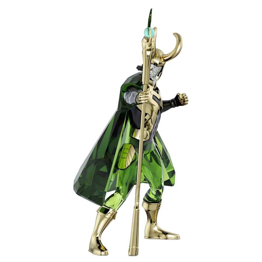 定11.5万 未使用MARVEL スワロフスキー ロキ マイティソー フィギュア SWAROVSKI（スワロフスキー） クリスタル 置物 マーベル Marvel Loki