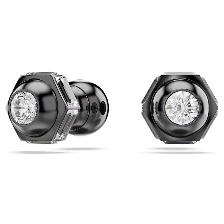 スワロフスキー　ピアス　グレー SWAROVSKI（スワロフスキー） 六角形 Numina スタッドピアス