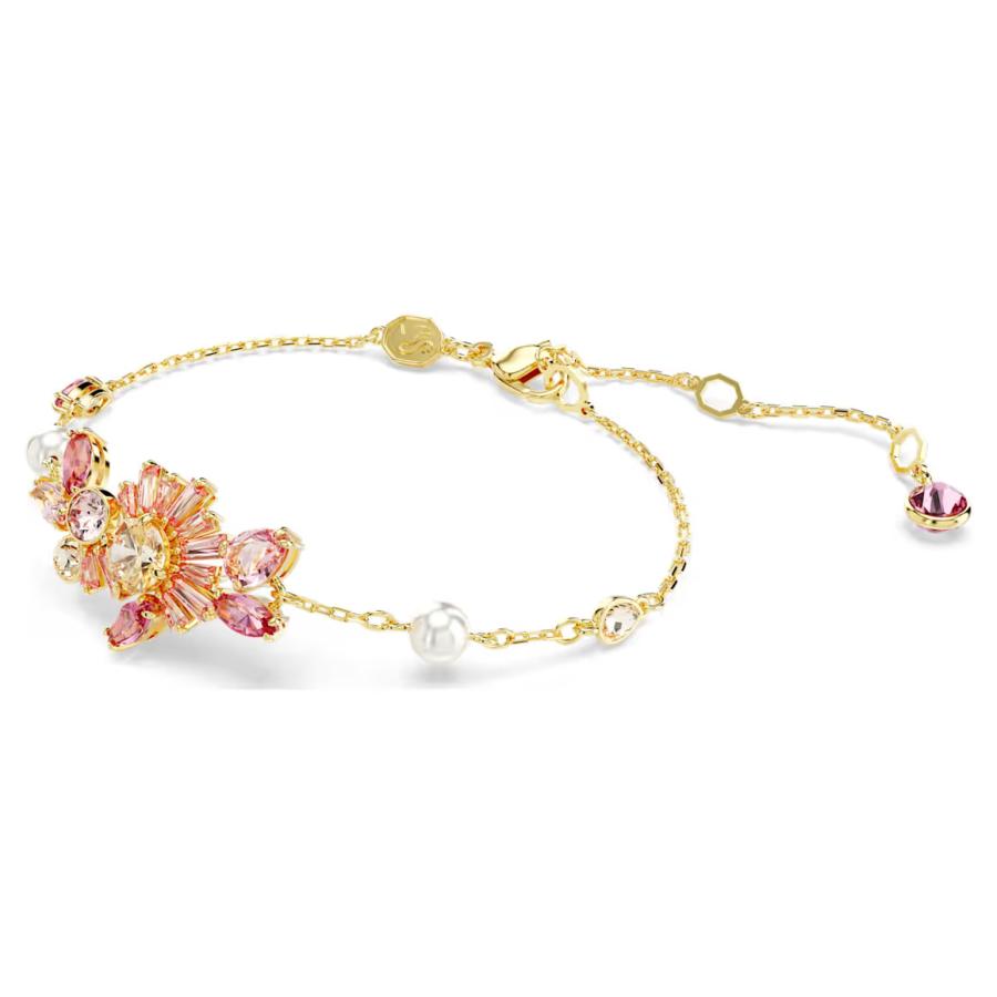 SWAROVSKI（スワロフスキー） フラワー 花 ピンク Gema ブレスレット