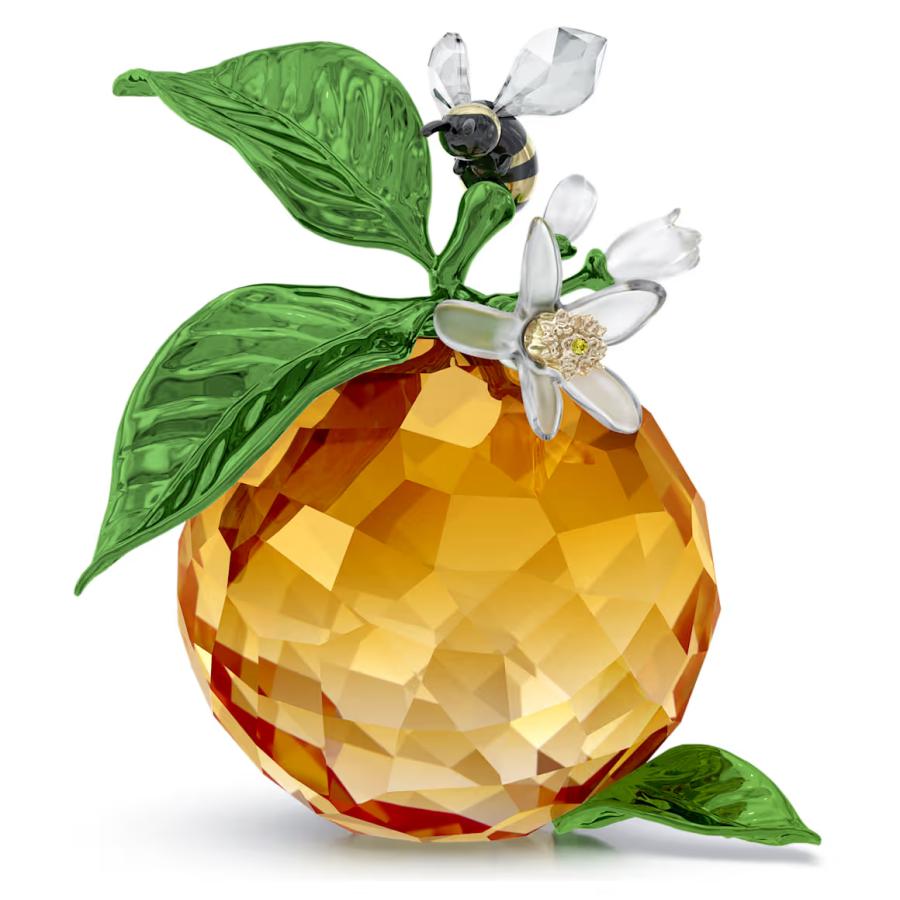 スワロフスキー Swarovski クリスタル 置物 オレンジ ミツバチ Idyllia