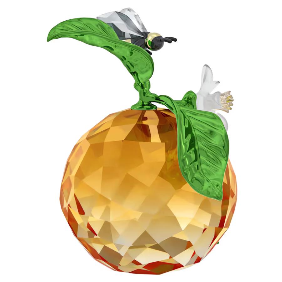 スワロフスキー Swarovski クリスタル 置物 オレンジ ミツバチ Idyllia