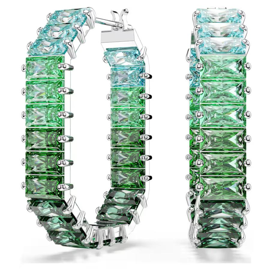 SWAROVSKI スワロフスキー Swarovski グリーン Matrix フープ