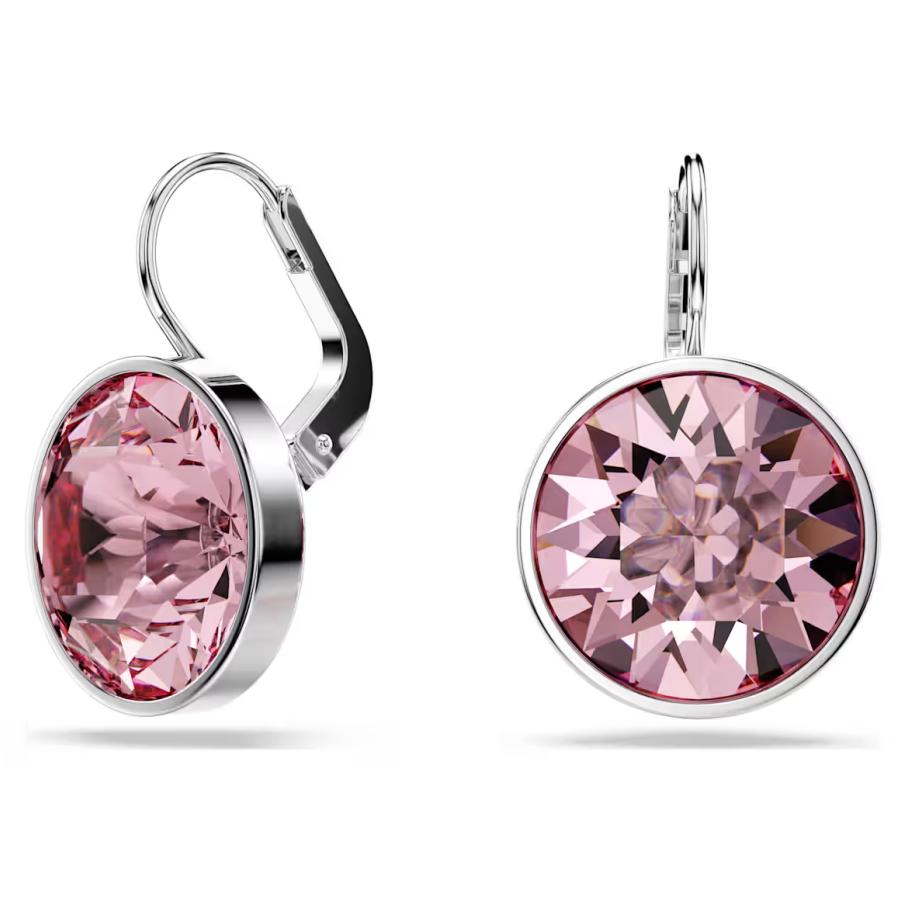 SWAROVSKI（スワロフスキー） ピンク Bella ドロップピアス ロジウム 