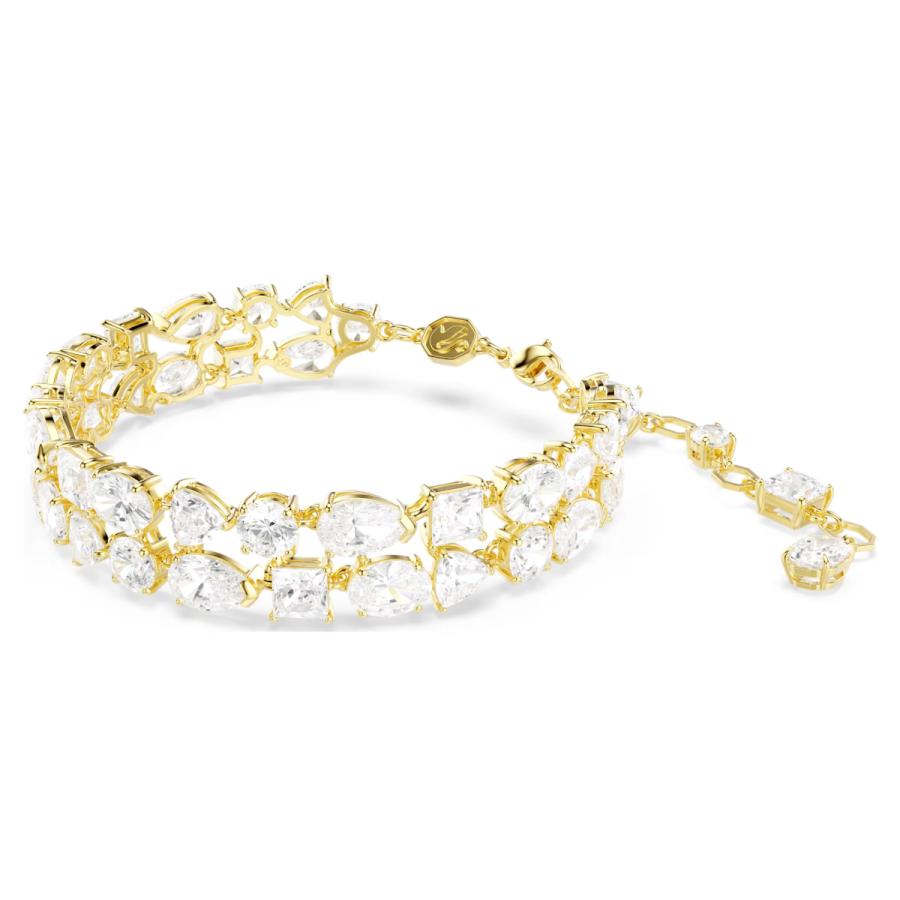 swarovski mesmeraカットブレスレット Mesmera ブレスレット, ミックスカット, ホワイト, ロジウム・プレー