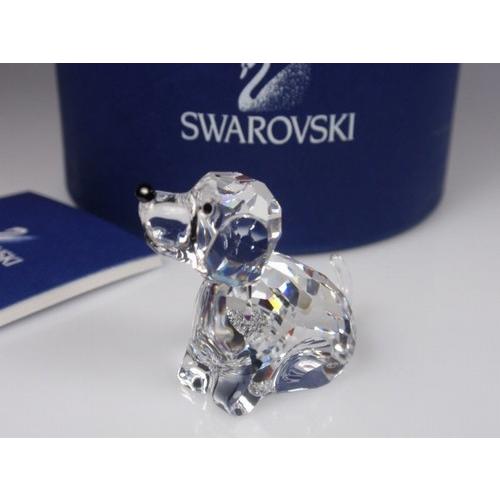 SWAROVSKI1982年スワロフスキー犬廃盤 置物