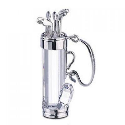 スワロフスキー Swarovski 2004年 廃盤品 『ゴルフバッグ, ロジウムコーティング』 626857