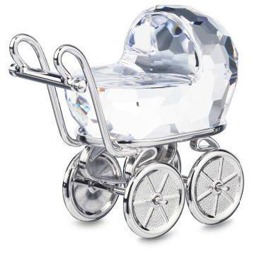 SWAROVSKI 乳母車お祝い置物インテリア小物