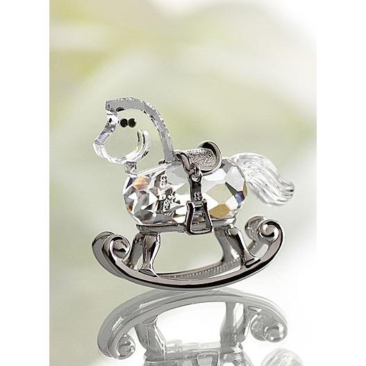 【SWAROVSKI】スワロフスキー廃盤品　ロッキングホースゴールドコーティング スワロフスキー Swarovski 廃盤品 『ロッキングホース, ロジウム