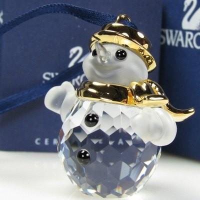 スワロフスキー ロッキングスノーマン スワロフスキー置物・アクセサリー専門店 ☆プラネタリウム