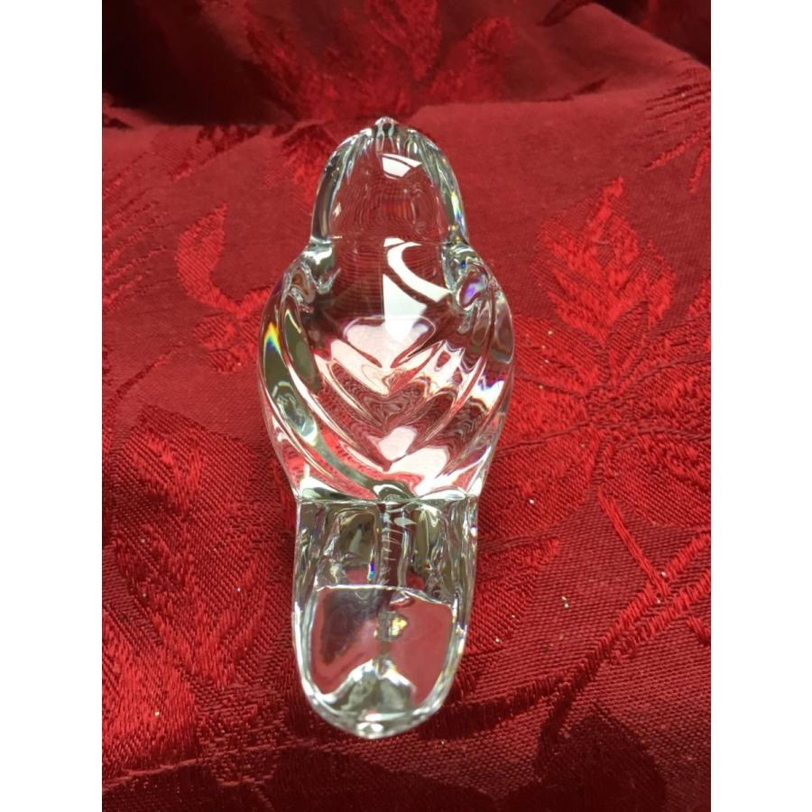 バカラ（Baccarat） 尾の長い小鳥 クリスタル フィギュリン