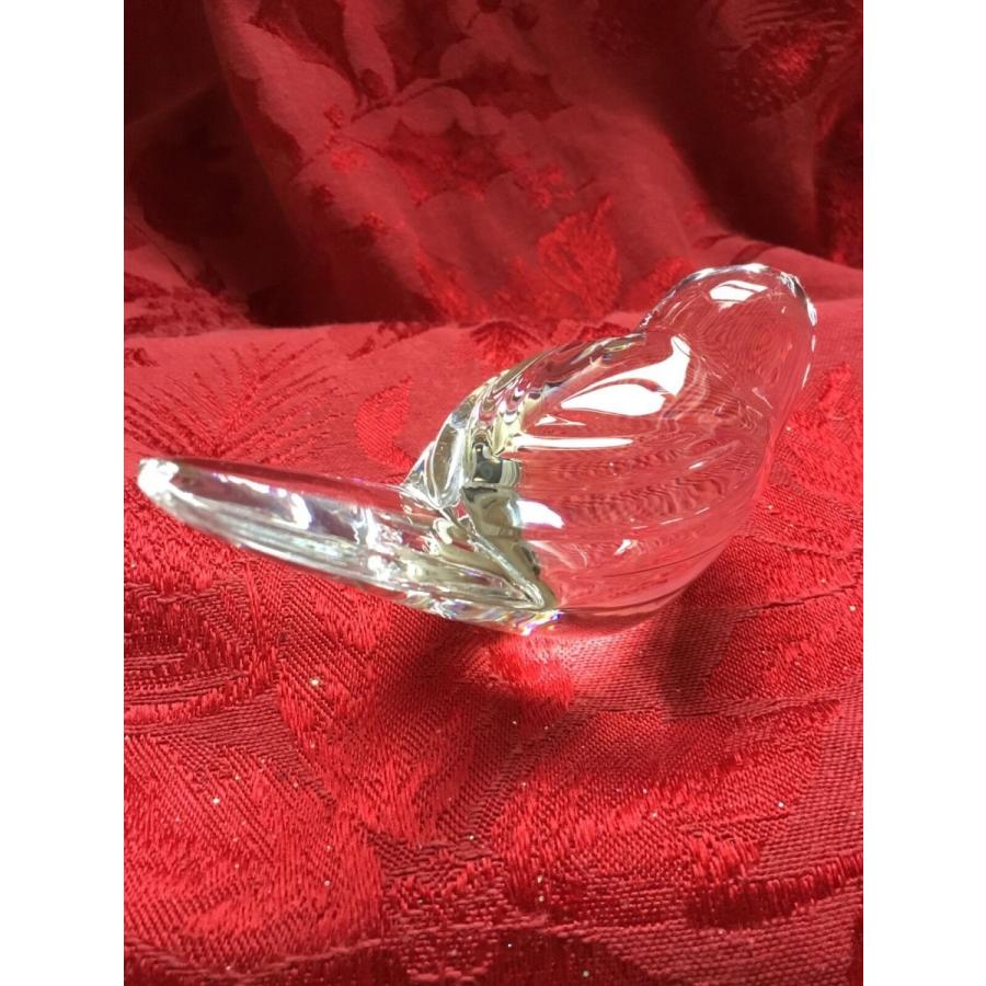 バカラ（Baccarat） 尾の長い小鳥 クリスタル フィギュリン