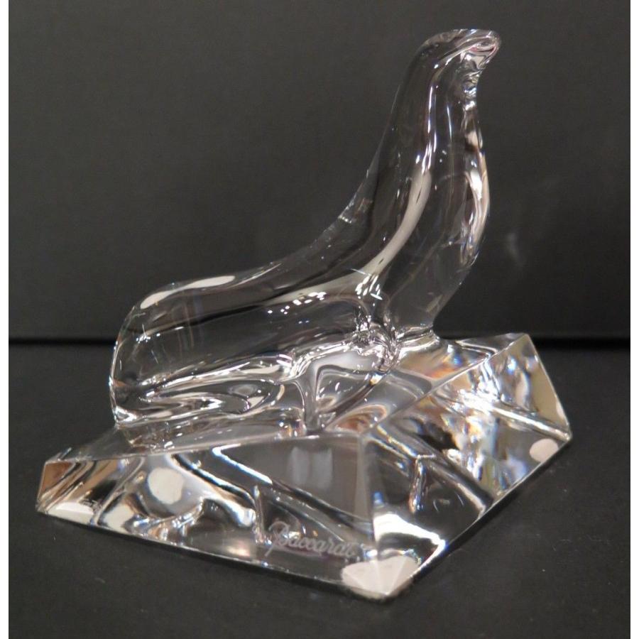 バカラ Baccarat アシカ 氷山で休むアシカ クリスタル フィギュ