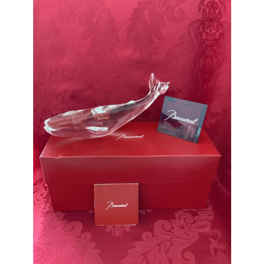 バカラ（Baccarat） 置物 ホエール くじら クリスタル フィギュリン