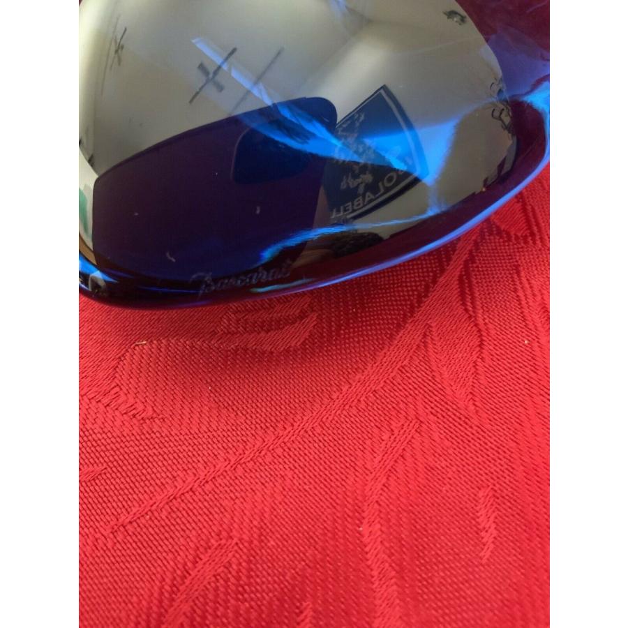 バカラ（Baccarat） 置物 ハート クリスタル ブルー : スワロフスキー